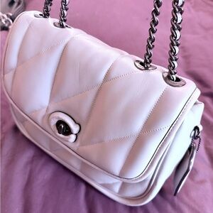 COACH Pillow Madison shoulder bag in dove grey 🩶